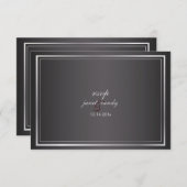 PixDezines rsvpテンプレートフェイク/bronze 出欠カード (正面/裏面)