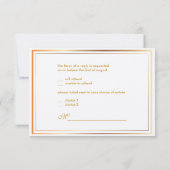 PixDezines rsvpテンプレート/silver+フェイク金ゴールド 出欠カード (裏面)