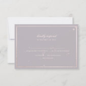 PixDezines RSVPフォイルフェイク赤面ピンク/DIY背景 出欠カード (裏面)