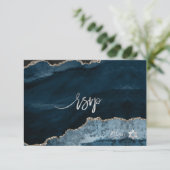 PixDezines RSVP水彩画バー(ユダヤ教の)バル・ミツバー✡ 出欠カード (スタンド正面)