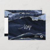 PixDezines RSVP水彩画バー(ユダヤ教の)バル・ミツバー✡ 出欠カード (正面/裏面)