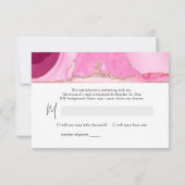 PixDezines RSVP水彩Agateバルミツワー✡ 出欠カード (裏面)