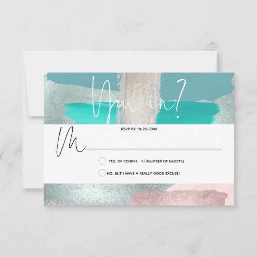 PixDezines RSVP セージコーラル, カラー ブロック (正面)