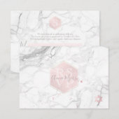 PixDezines RSVP ブラッシュピンク ハニカム ミツバ ✡ (正面/裏面)