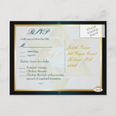 PixDezines rsvp（ユダヤ教の）バル・ミツバークラシック(5 x 7招待状) インビテーションポストカード (裏面)