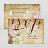 PixDezines rsvp ヴィンテージローズ/パーチメント (正面/裏面)