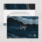 PixDezines RSVP 水彩アゲート バー ミツバ祭 ✡ (正面/裏面)