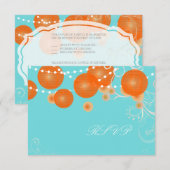 PixDezines rsvp 自作背景+オレンジランタン (正面/裏面)