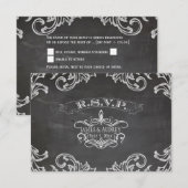 PixDezines RSVP 黒板/ロココ調 (正面/裏面)