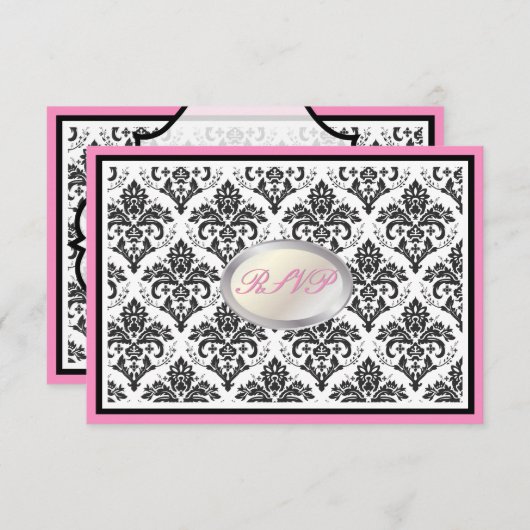 PixDezines rsvp black jolie damask/diy trim (正面/裏面)