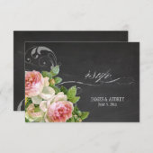 PixDezines rsvp chalkboard+ヴィンテージバラ+旋回 (正面/裏面)