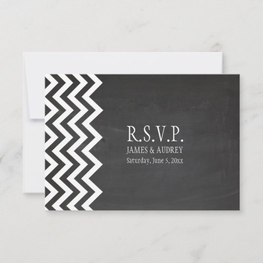 PixDezines rsvp chalkboard+chevron (正面)