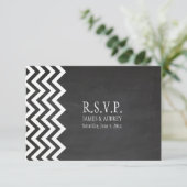 PixDezines rsvp chalkboard+chevron (スタンド正面)