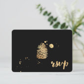 PixDezines rsvp dazled/金ゴールド/pinecone/soiree (スタンド正面)