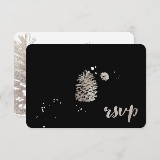 PixDezines rsvp dzzled/silver/pinecone/soiree (正面/裏面)