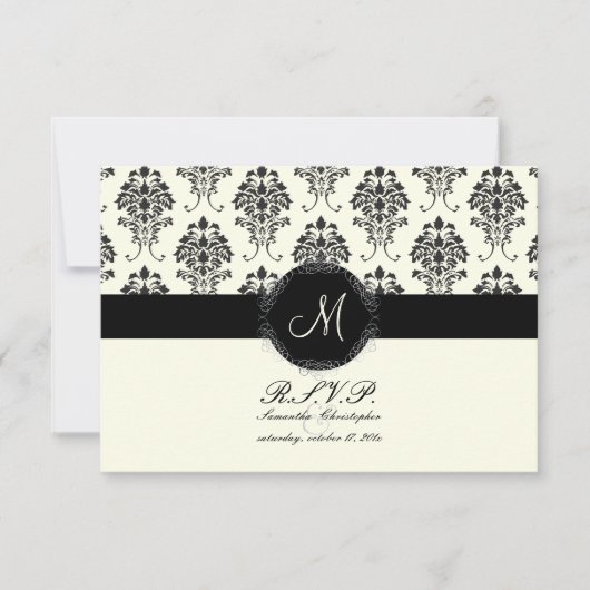 PixDezines rsvp Florentius Damask| DIY色 (正面)