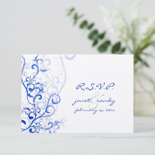 PixDezines rsvp Freosh/swarls 葉 /blue (スタンド正面)