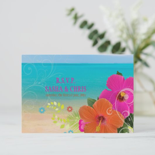 PixDezines rsvp hibiscus+fern (スタンド正面)