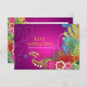 PixDezines rsvp hibiscus+monstera/yellow+暗い赤紫色 (正面/裏面)