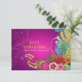 PixDezines rsvp hibiscus+monstera/yellow+暗い赤紫色 (スタンド正面)