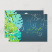 PixDezines rsvp Monstera/ライム+Aqua (正面/裏面)