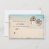 PixDezines rsvp nautilus、結婚式招待状 (裏面)