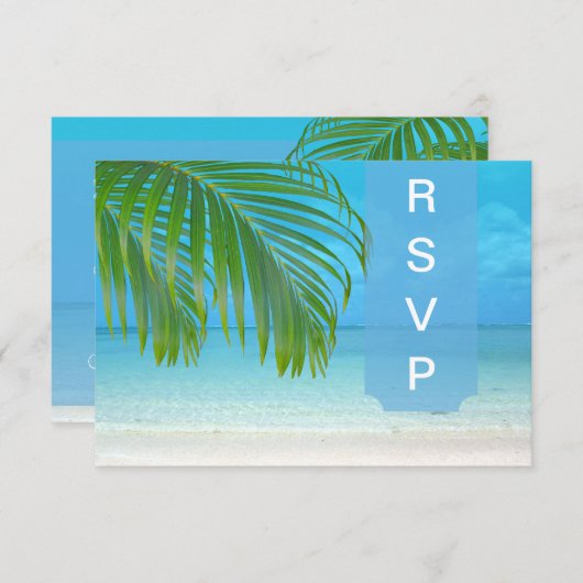 PixDezines rsvp Palm fronds/ビーチ (正面/裏面)