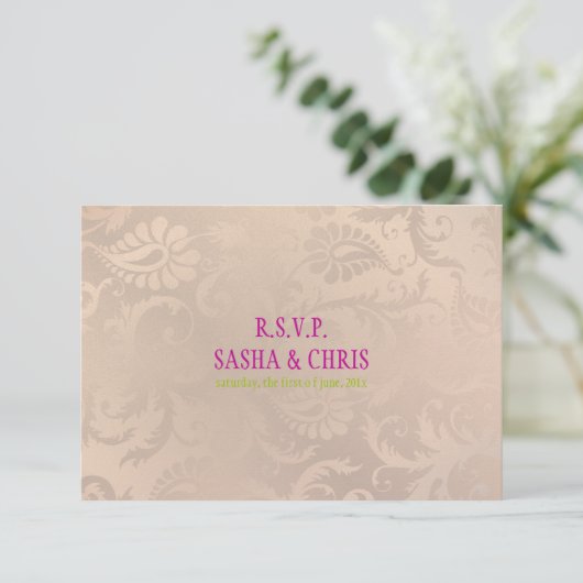 PixDezines rsvp pavo damask/pink champagne (スタンド正面)