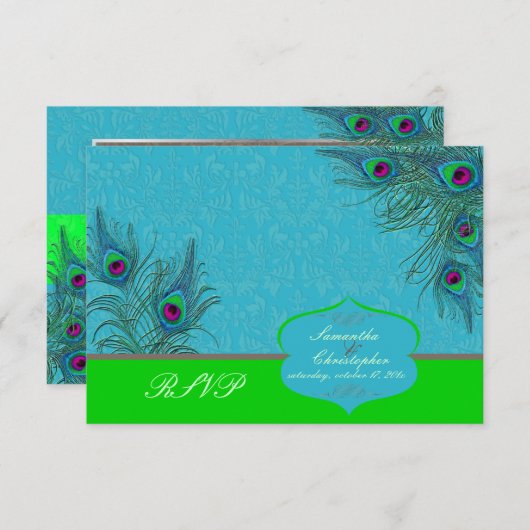 PixDezines rsvp Peacockチャーム (正面/裏面)