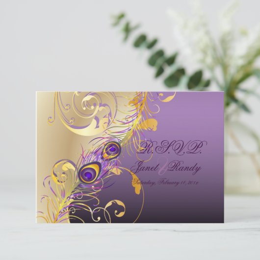 PixDezines rsvp Peacock、Filigree+swarls/DIY文字 (スタンド正面)