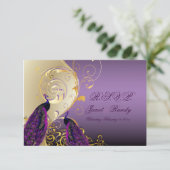 PixDezines rsvp Peacock, Filigree+swirls/DIY文字 (スタンド正面)