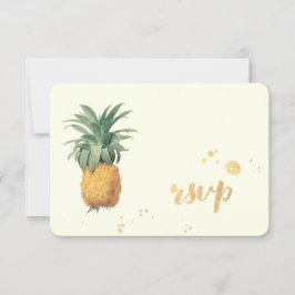 PixDezines rsvp Pineapple/金ゴールドブラシストローク