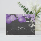 PixDezines rsvp purple lanterns+chalkboard (スタンド正面)