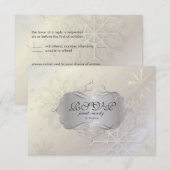 PixDezines rsvp Snowflakes、Winter Weding (正面/裏面)