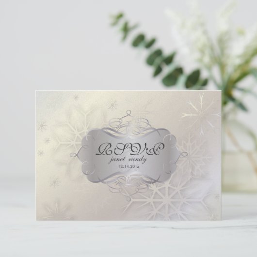 PixDezines rsvp Snowflakes、Winter Weding (スタンド正面)