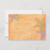 PixDezines rsvp, starfish for 5x7 出欠カード (裏面)