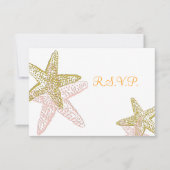 PixDezines rsvp, starfish for 5x7 出欠カード (正面)