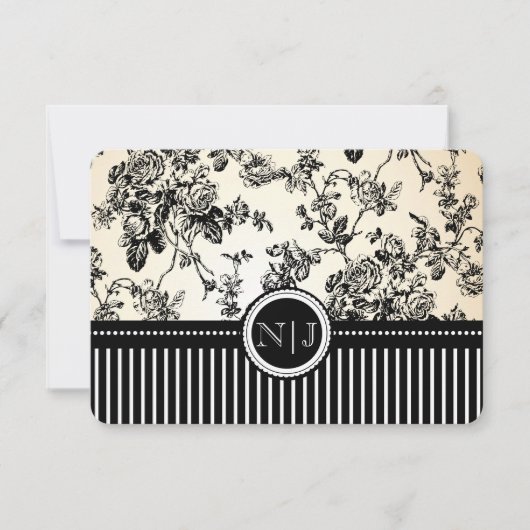 PixDezines rsvp toile/バラ/black (正面)