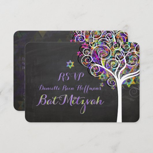 PixDezines rsvp tree of lifeバルミツワー (正面/裏面)