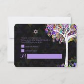 PixDezines rsvp tree of lifeバルミツワー 招待状 (裏面)