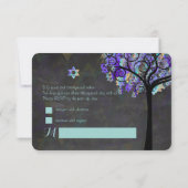 PixDezines rsvp tree of lifeバルミツワー 招待状 (裏面)