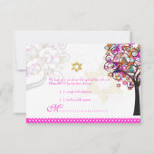 PixDezines RSVP/Tree of Life/バルミツワー 出欠カード (裏面)