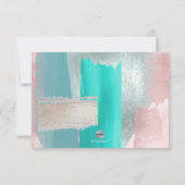 PixDezines RSVP w食事、アーモダント、ブルーティール(緑がかった色) (裏面)