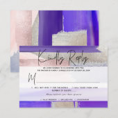 PixDezines RSVP w Meal, モダンArt, Purple Silver (正面/裏面)