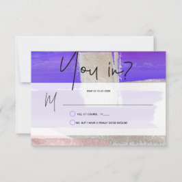 PixDezines RSVP w Meal, モダンArt, Purple Silver