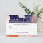 PixDezines RSVP w Meals, モダンArt, Navy Coral (スタンド正面)