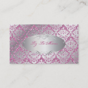PixDezines sabine damask/フェイクグリッター 名刺