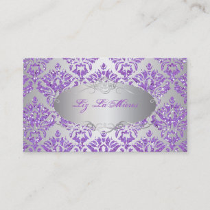 PixDezines sabine damask/フェイクグリッター 名刺