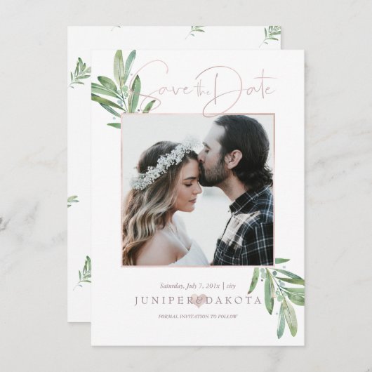 PIXDEZINES SAGE、GREENERYは日付を保存 セーブザデート (正面/裏面)