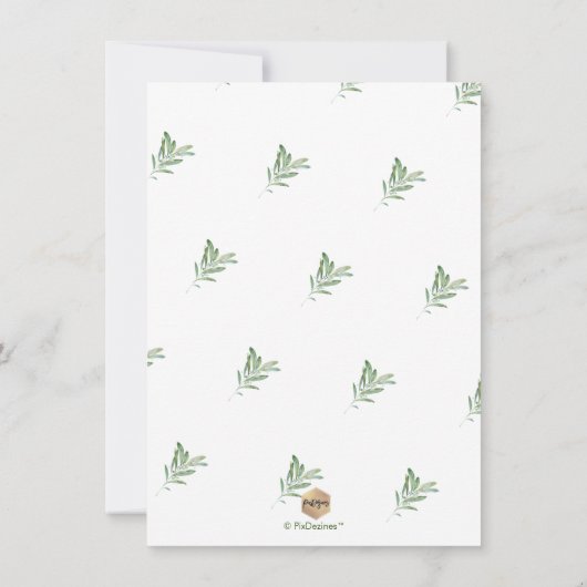 PIXDEZINES SAGE、GREENERYは日付を保存 セーブザデート (裏面)